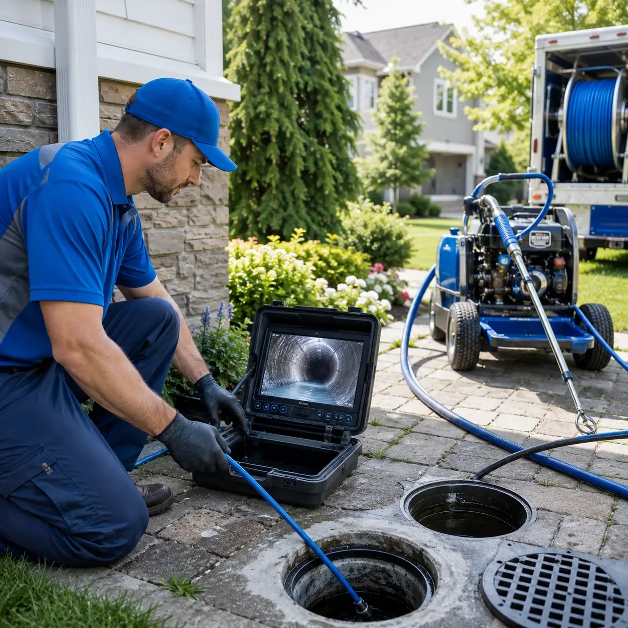 Outdoor drain cleaning professionals serving Ruffs Dale, PA