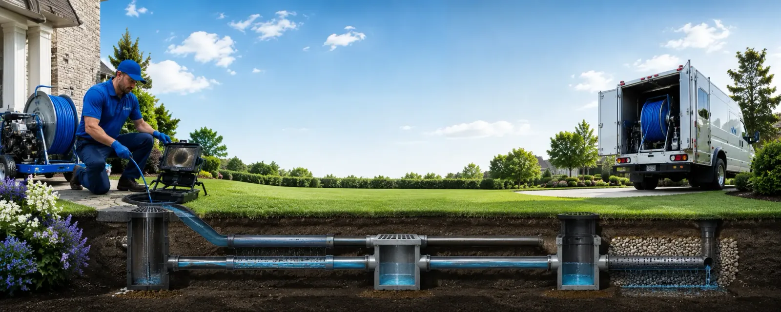 Outdoor drain cleaning information for Ruffs Dale, PA